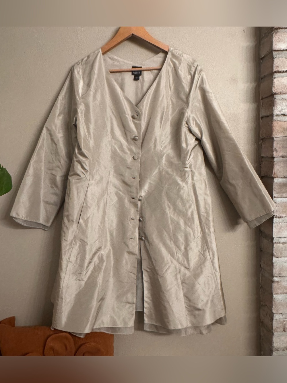 EILEEN FISHER Silk Duster Coat